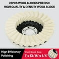 thumbnail image 3 of SHALL 6-Pack Felt Flap Disc Abrasives 4-1/2" x 7/8" Arbor, Wool Polishing Buffing Wheel Pad for Angle Grinder, 3 of 7