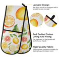 thumbnail image 2 of Yayeee Double Oven Mitt Kitchen Heat Resistant Baking 35" x7" Quilted Glove, Candy Lemon, 2 of 6