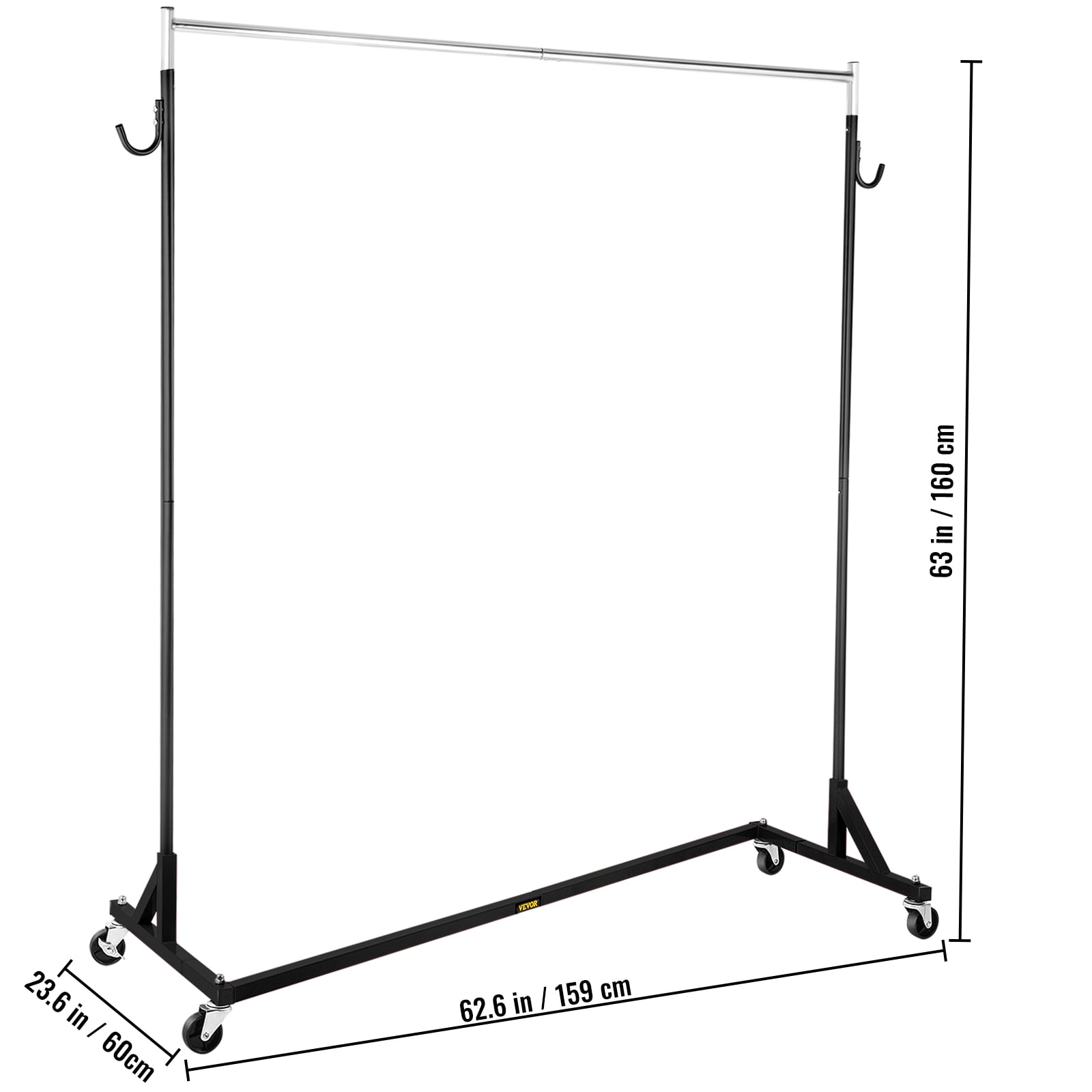 Buy VEVORbrand Z Rack, Industrial Grade Z Base Garment Rack, Height