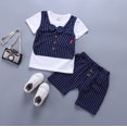 thumbnail image 1 of Tignapoo Boys' Summer Outfit Set: Sleeveless Vest and T-Shirt Combo in Blue - Safe, Lightweight, and Durable, Perfect for Spring and Summer Fun - Available in 120cm Size, 1 of 6