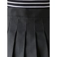 thumbnail image 4 of Franhais Girls High Waisted Plain Pleated Skirt Skater Tennis School Uniforms A-line Mini Skirt Lining Shorts, 4 of 4