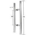 thumbnail image 2 of Stainless Steel 304 Ladder Style Back to Back Glass Door / Barn Door Push Pull Handle, Satin Finish, 78 in, 2 of 3