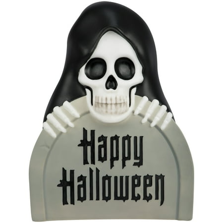 Light-Up Blow Mold Reaper and Tombstone Decoration, Multicolor, 17.91", Halloween by Way To Celebrate