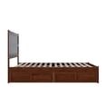thumbnail image 5 of AFI NoHo Wood Twin XL Bed with Footboard and 2 Drawers in Walnut, 5 of 15