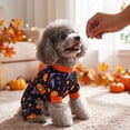 thumbnail image 3 of Dog Cat Pumpkin Elf Halloween Costume, Cute Festive Outfit with Leaf Collar, Soft Holiday Pet Apparel for Fun Cosplay Fall Party Black L, 3 of 5