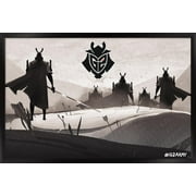 G2 Esports - Samurai Wall Poster, 14.725" x 22.375" Framed