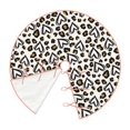 thumbnail image 3 of Salouo Heart Leopard Christmas Tree Skirt 36" Farmhouse Christmas Decorations Snowman Xmas Tree Skirt Tree Mat for Holiday Party Decor, 3 of 8