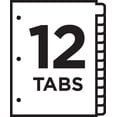 thumbnail image 5 of Avery 12 Tab Dividers, Customizable TOC, Multicolor, 1 Set (11819), 5 of 6