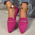 thumbnail image 6 of Viluyesy Womens Flats Shoes, Soft Sole Slip-On Pointed Toe Dressy Work Office Flats Hot Pink US8.5, 6 of 7