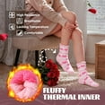 thumbnail image 7 of Womens Fuzzy Socks Cozy Fluffy Winter Cabin Slipper Warm Fleece Soft Thick Comfy Socks 5 Pairs, 7 of 7