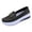 Black, variant on Rokment Platform Chunky Slip on Loafers Walking Shoes for Women 2026 Spring Fall Vintage Casual Color Block Leather Height Increasing Nursing Non Slip Work Fashion Sneakers Black Size 6.5