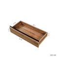 thumbnail image 6 of 2-Tier Stackable Storage Cabinet with 2 drawers for Small Space,Walnut, 6 of 7