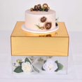 thumbnail image 6 of Efavormart 14"x14" | Gold Acrylic Cake Box Stand, Mirror Finish Display Box Pedestal Riser with Hollow Bottom, 6 of 11