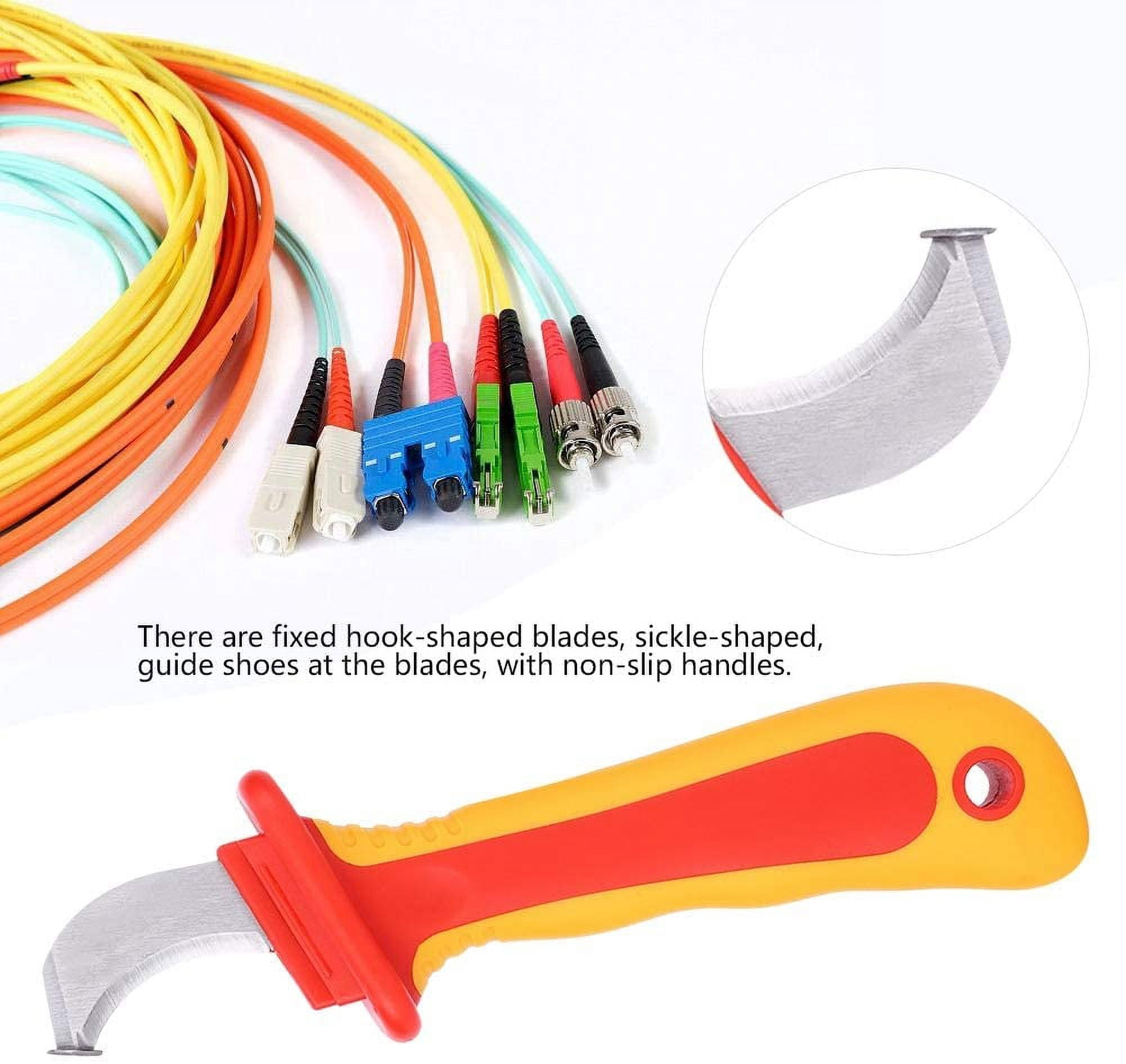 ABCISI Dismantling Knife, 1000V Insulation Electrician Knife, Fast Strip Cable Stripper Cutter Wire Stripping Anti Magnetic IEC60900 1000V Electrician Blades