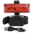 thumbnail image 2 of Bicycle Taillight, Bike Taillight Cycling Reflective Warning Lamp, 360 Degree Rotation Easy To Install USB Charging LED Cycling Taillight for Outdoor Riding Red Light Red, 2 of 8