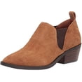 thumbnail image 4 of Lucky Brand Fallo Topanga Tan Pointed Toe Block Heel Slip On Casual Booties (7.5, TOPANGA TAN), 4 of 4