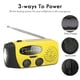 thumbnail image 5 of Radio meteorológica portátil de emergencia, 1000 mAh, radio de emergencia con manivela solar con linterna LED, alarma SOS, radio de manivela para emergencias al aire libre, 5 of 11