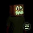 thumbnail image 2 of Adult's Minecraft Anniversary Jack O'Lantern Block Head Mask Costume Accessory, 2 of 4