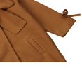thumbnail image 4 of Little Girls Jacket Solid Color Loose Bow Neck Side Pockets Outerwear, 4 of 5
