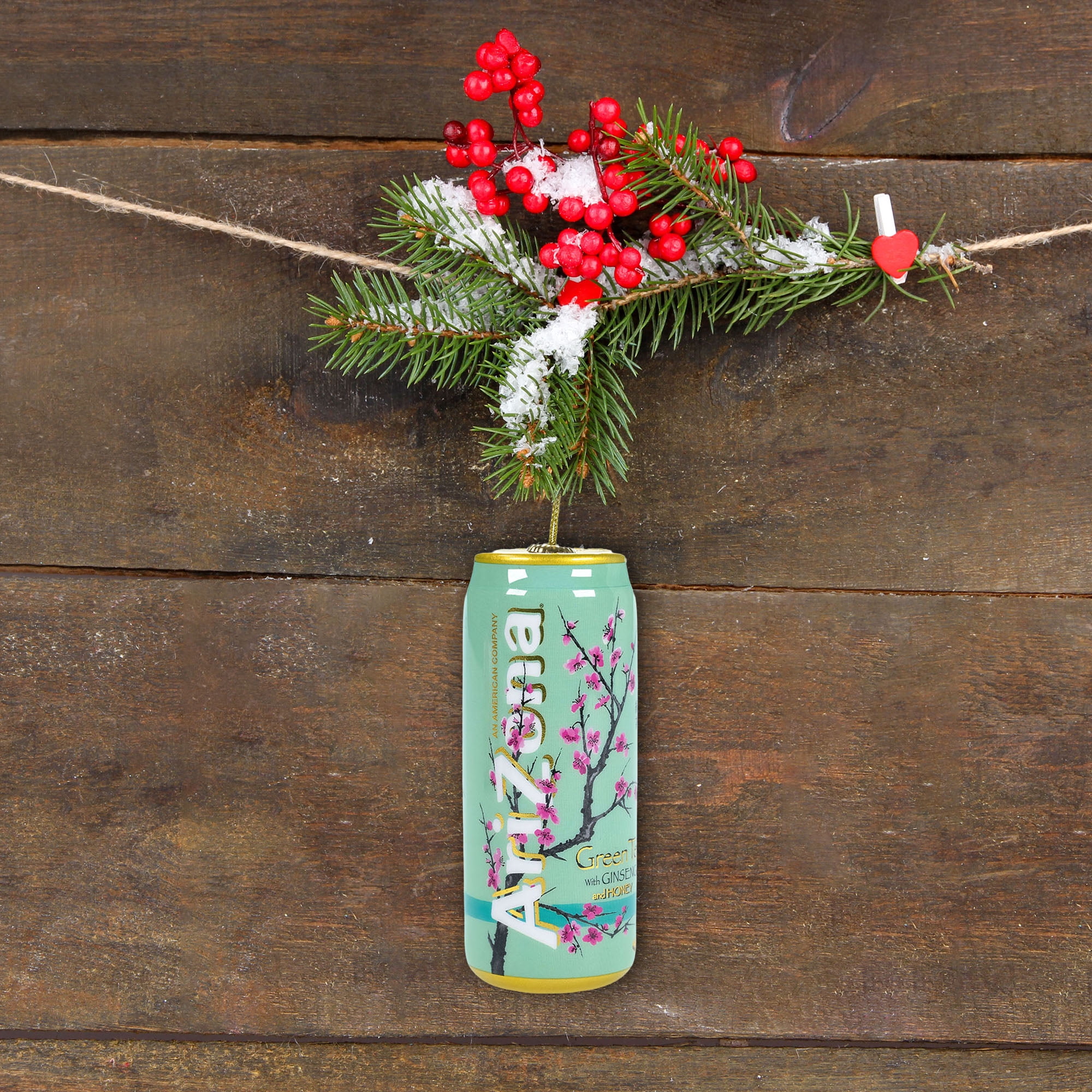 Arizona Green Tea Can Christmas Tree Ornament