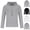 1 Gray, variant on Men Hoodies Lightweight Gym Hoodie with Kangaroo Pocket Long Sleeved Drawstring Hooded Sweatshirts Regular Fit Jumpers Autumn Mens Clothes for Lounge Wear