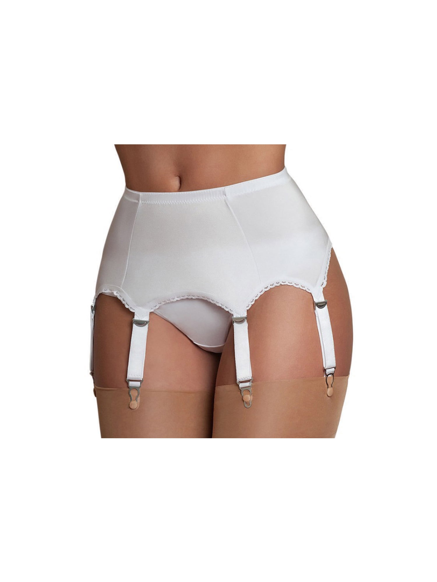 Women's Garter Belt High Mesh Suspender Belt Lingerie Elastic 6 Straps Clip Garters Red, 2XL Walmart.com