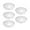 A #4, variant on 5 Pack Clear Plastic Plants Saucers | 6 Inch Round Water Catcher Trays for Indoor & Outdoor Pots | Self-Watering System & Drainage Holes