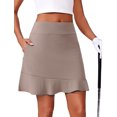 thumbnail image 3 of Pinspark 18" Golf Skorts Skirts for Women with 6 Pockets UPF 50+ Athletic Skirt High Waisted Tennis Running Skirt for Summer, 3 of 6