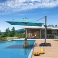 thumbnail image 6 of PURPLE LEAF 8' X 8' Patio Umbrella for pool 7' High Offset Cantilever Umbrella for Poolside, 360° Rotation Outdoor Umbrella,Turquoise Blue, 6 of 13