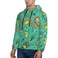 thumbnail image 2 of Bingfone Funny Animals In Jungle Men'S Drawstring Hoodie Long Sleeve Pocket Sweatshirts-Medium, 2 of 9