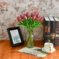 thumbnail image 3 of 20pcs White Flowers Artificial Tulip Silk Fake Flowers 13.5" for Mother's Day Easter Valentine’s Day Gifts in Bulk Home Kitchen Wedding Decorations, 3 of 5