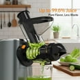 thumbnail image 4 of Philergo Cold Press Juicer, Powerful Slow Juicer with Quiet Motor and Reverse Function, High Juice Yield for Fruits and Vegetables, Dishwasher Safe, Black, 4 of 7