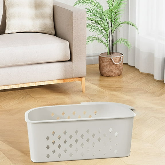 XGFHYJEH Collapsible Laundry Basket with Handles, Plastic Clothes Hamper for Baby Kids Nursery, Freestanding Foldable Laundry Bag, Decorative Storage Container, Folding Big Washing Bin