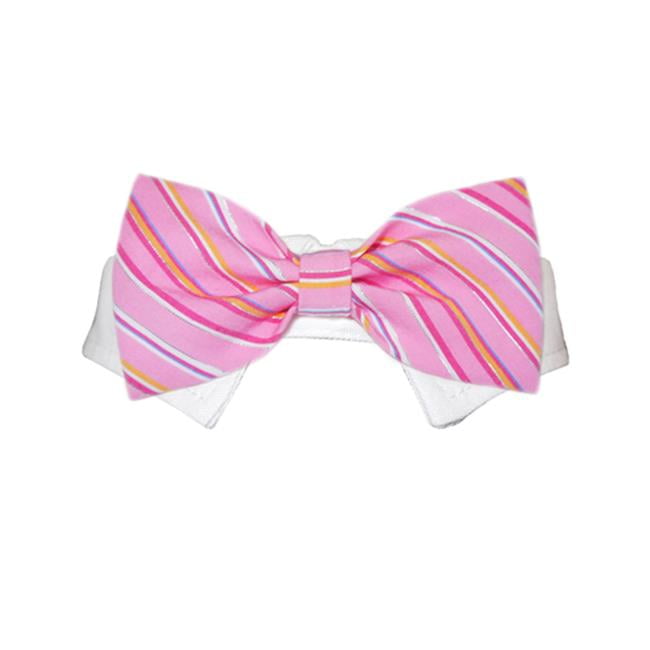 Pooch Outfitters PRYA-XXL Ryan Bow Tie, Pink - 2XL