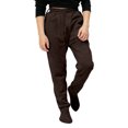 thumbnail image 5 of Pajama Pants for Boys Girls with Pockets Children Footed Sweatpants Soft Warm Drawstring Jogger Bottoms Sleepwear Brown 7-8 Years, 5 of 9