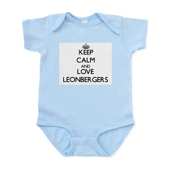CafePress - Keep Calm And Love Leonbergers Body Suit - Baby Light Bodysuit, Size Newborn - 24 Months