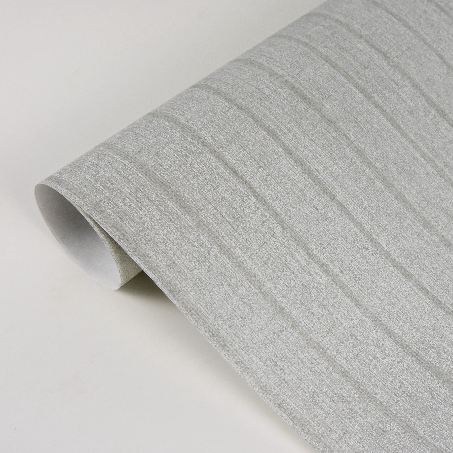 Brewster Ramona Silver Stripe Texture Wallpaper