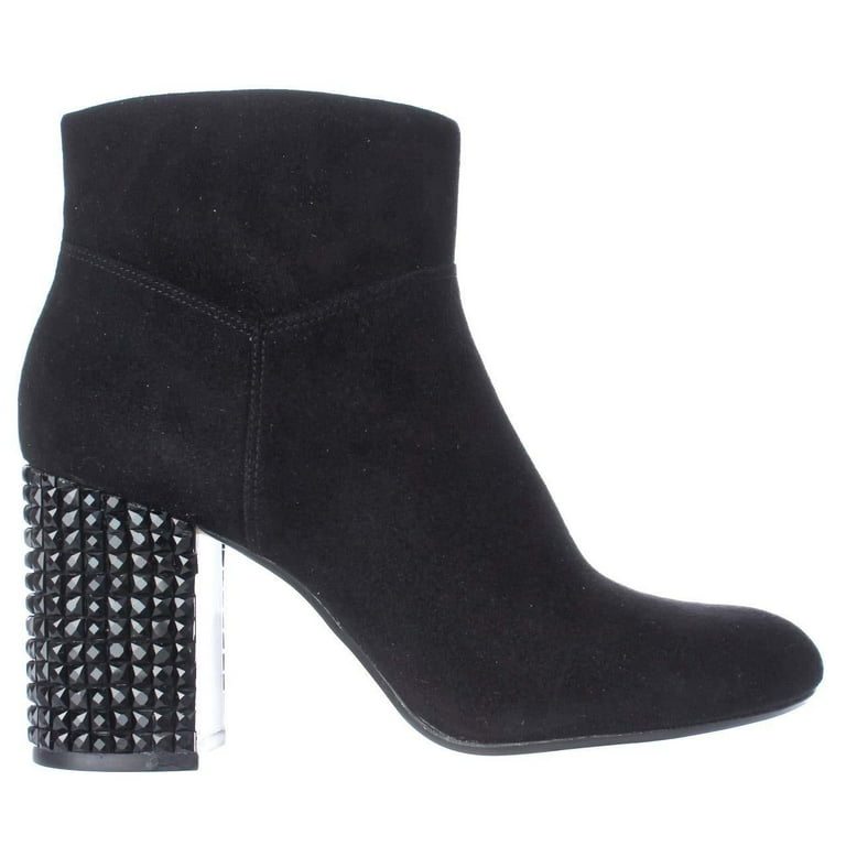 Womens MICHAEL Michael Kors Arabella Studded Heel Ankle Boots Black Walmart