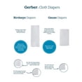 Gerber Baby Boys & Girls Flatfold Birdseye Diapers, 10 Pack