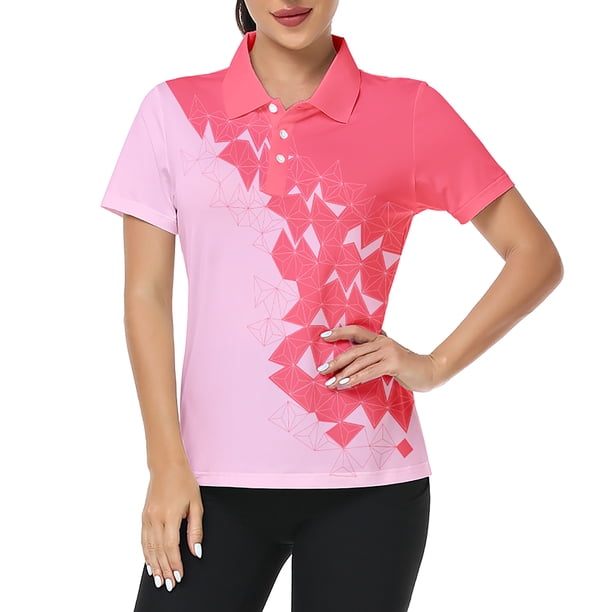 SCODI Women's Golf Polo T Shirts Short Sleeve Collared Lightweight