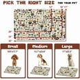 thumbnail image 5 of Dog Food Mats for Floors Waterproof, Dog Cat Water Bowl Mats Pet Feeding Absorbent Mat Dog Cat Pet Placemats for Food and Water Beige 17 * 30 inch, 5 of 6