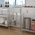 thumbnail image 3 of Bingirl 24 Inch Free Standing Sink - Single Bowl Stainless Steel Utility Sink with ColdHot Water Pipe Storage Rack Faucet and Adjustable Legs for Laundry Room Kitchen Garage Outdoor Use NSF, 3 of 6