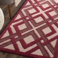 thumbnail image 3 of SAFAVIEH Martha Stewart Baldric Geometric Wool Runner Rug, Ivory/Red, 2'3" x 8', 3 of 5