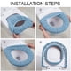 thumbnail image 4 of Cojín para asiento de inodoro para todas las estaciones, 3 piezas, anillo tejido, lavadora de inodoro gruesa, funda para asiento de inodoro, cojín para inodoro, 4 of 5