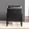 Modern Accent Chair with Durable Square Metal Frame