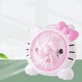 thumbnail image 2 of Venta al por mayor de dibujos animados Hello Kitty 220 V refrigerador de escritorio ventilador caja de engranajes tipo escape portátil pequeños ventiladores de mesa eléctricos, 2 of 4