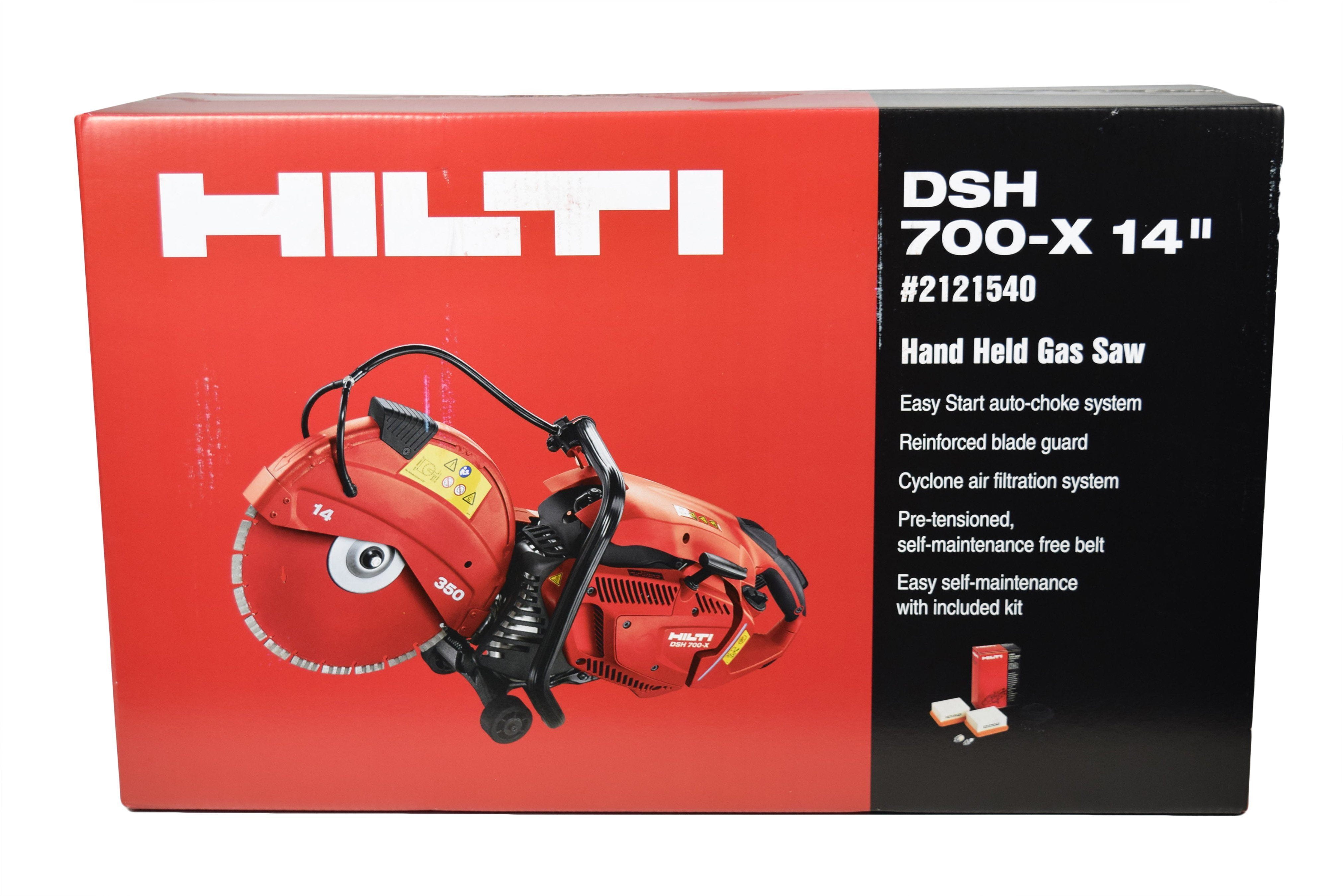 HILTI GAS SAW   DSH 700 14'' HAND HELD BRAND NEW ORIGINAL BOX WITH ONE BLADE 