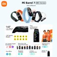 thumbnail image 2 of Xiaomi Mi Band 7 NFC Pulsera inteligente Reloj de pulsera inteligente Pantalla AMOLED Pulsera Rastre Tomshoo Negro, 2 of 7