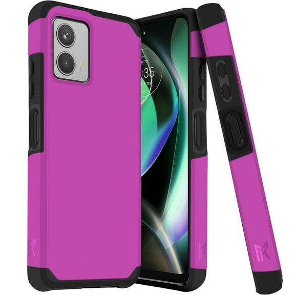 For Motorola Moto G 5G (2023) Tough Strong Hybrid (Magnet Mount Friendly) Case Cover - Virtual Pink