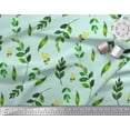thumbnail image 3 of Soimoi Green Rayon Fabric Leaf Leaves Print Fabric by Yard 42 Inch Wide, 3 of 3